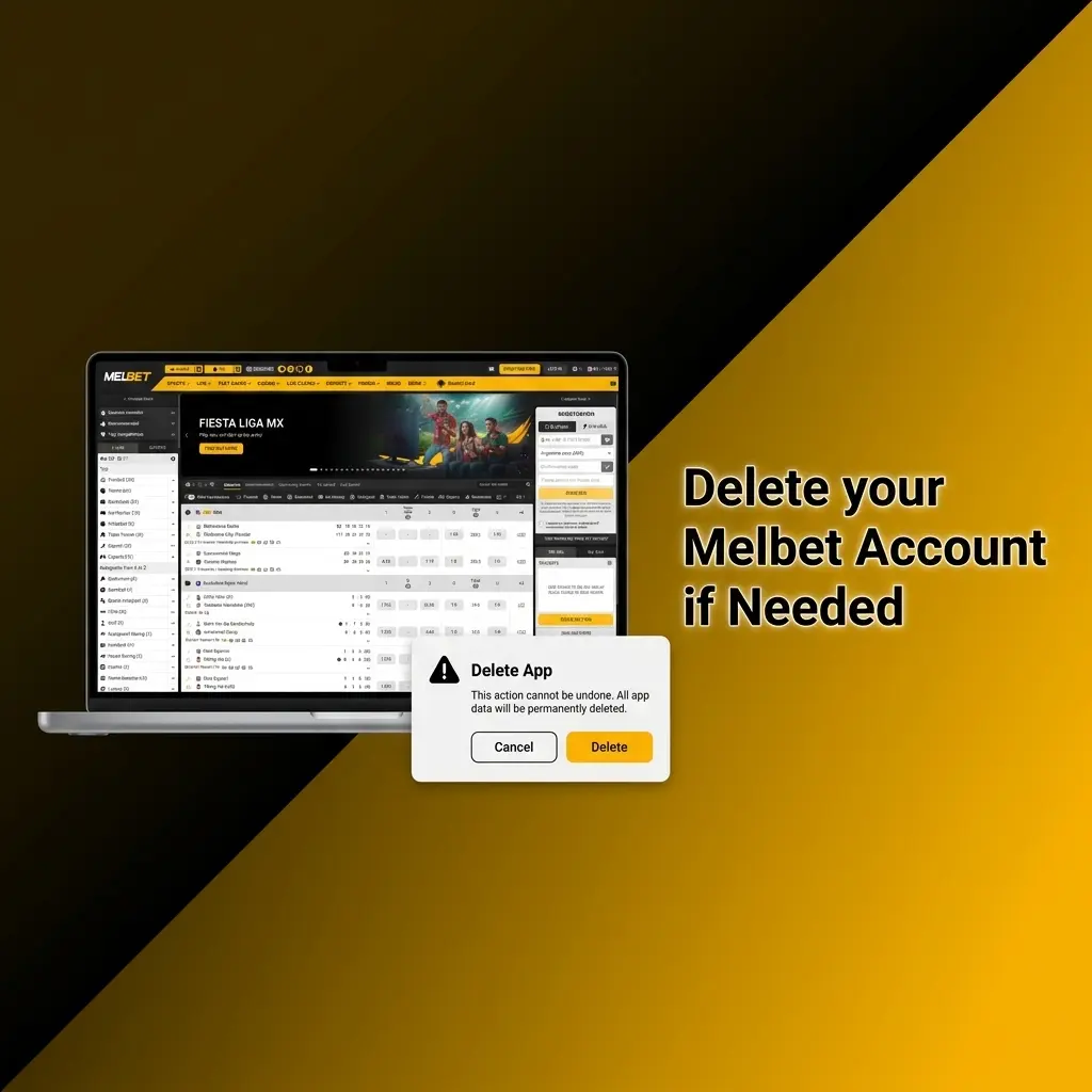 Steps to delete Melbet account: review balance and bonuses, contact support chat, request closure, confirm identity and final message