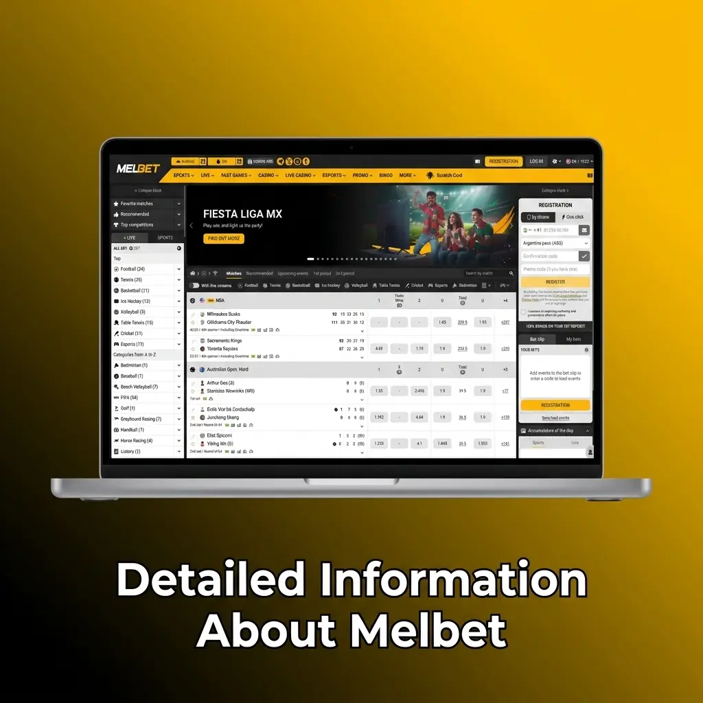 Melbet betting platform showing live odds, sports markets, secure account checks, and mobile app access for Indian users