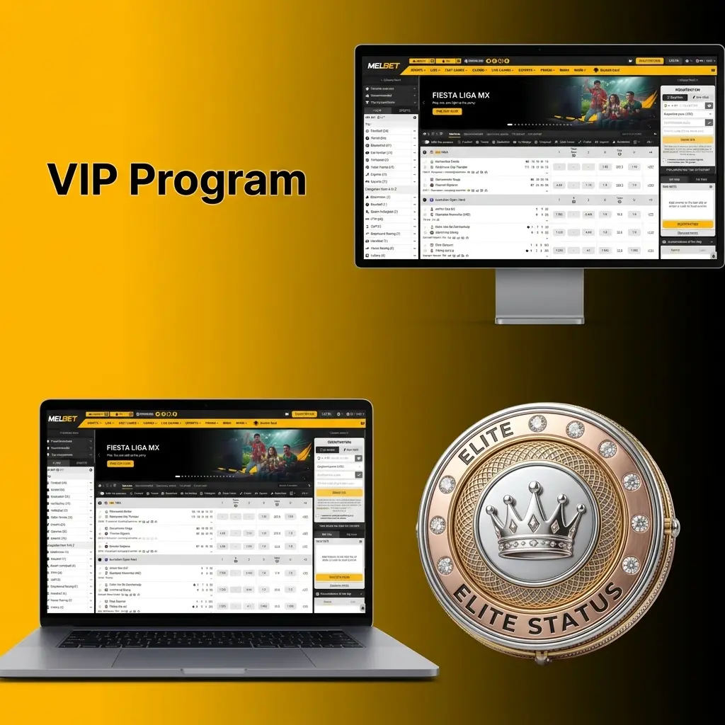 Melbet VIP loyalty program tiers showing perks like personalised support, faster withdrawals, and tailored bonus offers